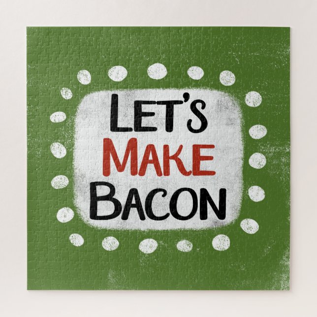 Hagamos el rompecabezas de Bacon Jigsaw (Vertical)