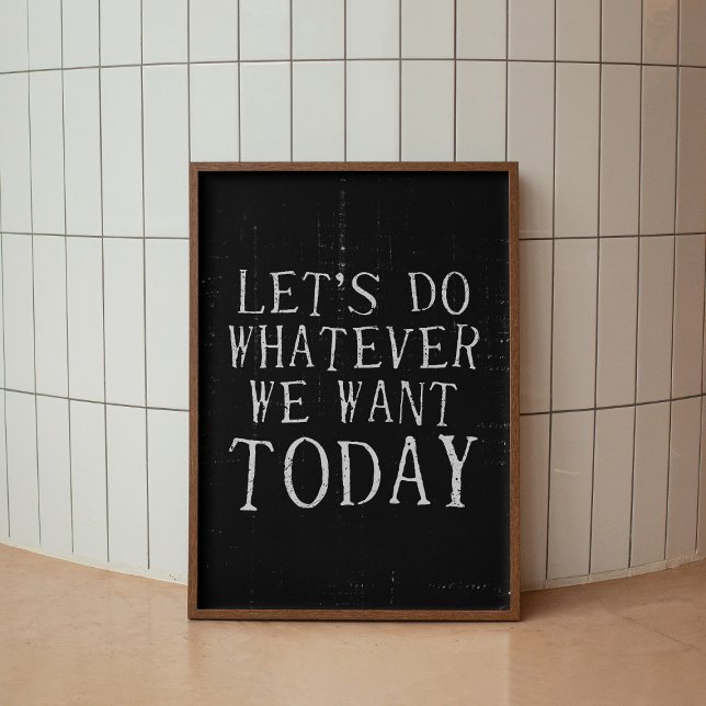 Hagamos lo que queramos, Poster de arte moderno y  (Subido por el creador)