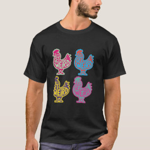 Hagamos que la camiseta de arte pop de pollo sea r