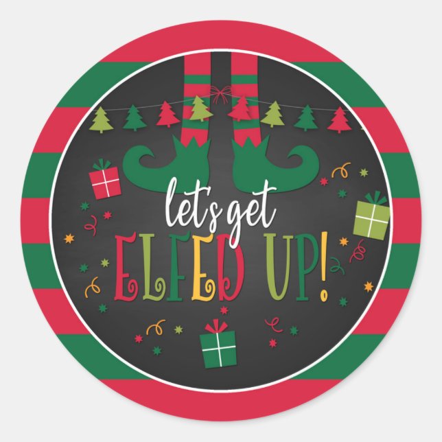Hagamos que los Navidades mayores sean Pegatinas F (Anverso)
