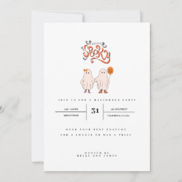 Hagamos que se asuste la tierna invitación de hall