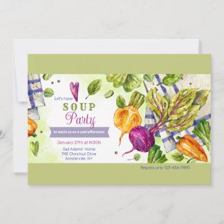 Hagamos una invitación a la fiesta de la sopa