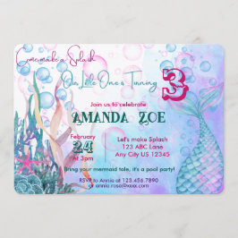 Hagamos una Invitación de Sirena con Efecto de Sal