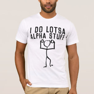 HAGO COSAS LOTSA ALPHA, camisetas de hombres graci