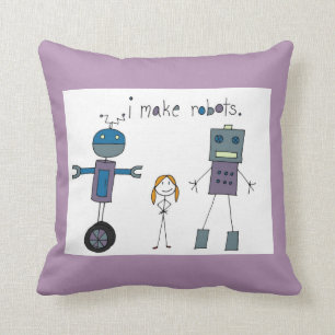 Hago la almohada de los robots (el chica)