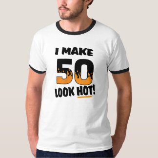 Hago la mirada 50 la camiseta caliente del