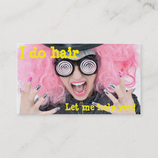 Hago la tarjeta de visita del pelo