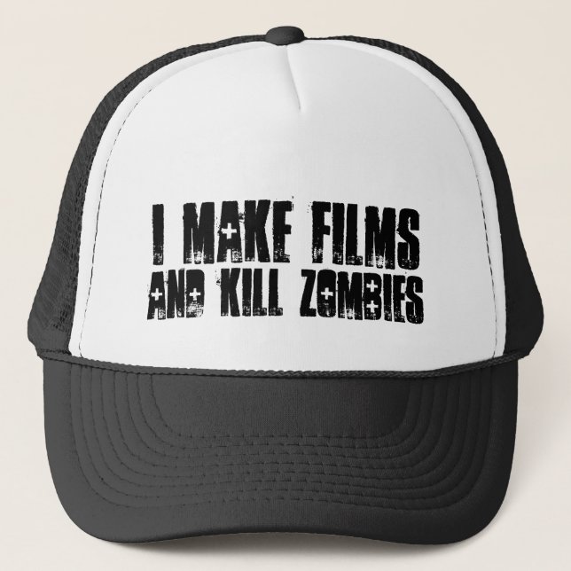 "Hago las películas, y el gorra de los zombis de (Anverso)