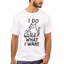 Hago Lo Que Quiero Camisa De Gato - Gracioso Rebel