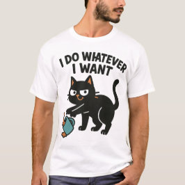 Hago Lo Que Quiero De La Camiseta Graciosa Cat