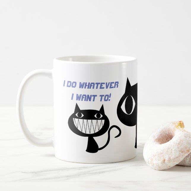 HAGO LO QUE QUIERO LA TAZA DE CAFÉ DIVERTIDA DEL (Con donut)