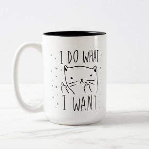 Hago lo que quiero negro de la taza taza del