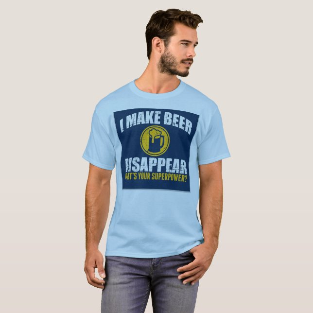 Hago que la cerveza desaparece/la camiseta de la (Anverso completo)