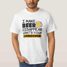 Hago que la cerveza desaparezca de la camisa de su