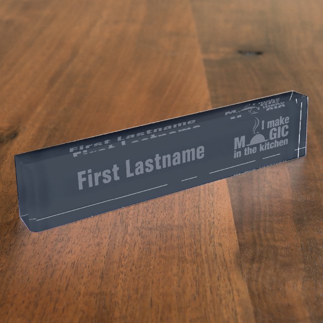 Hago una placa de nombre personalizada de Magic (Lateral)