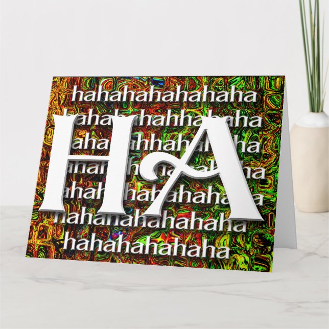 HAHAHA - Tarjeta en blanco (Anverso)