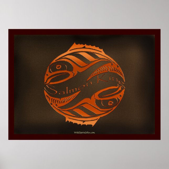 HAIDA SALMON KING Poster de arte (Frente)