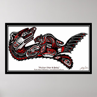 "HAIDA SPIRIT" Primer arte de Otter al estilo de l