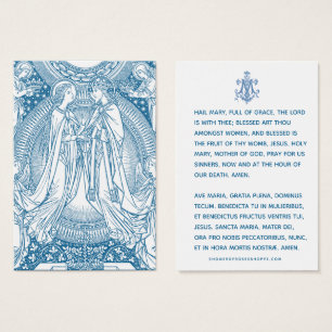 Hail Mary Plegarias Católicas Lámina Santa