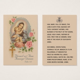 Hail Mary Plegarias Católicas Lámina Santa