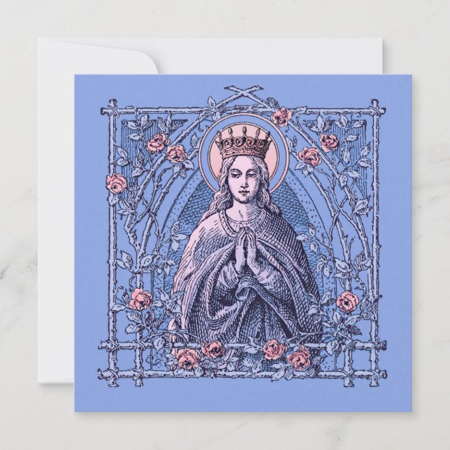 Hail Mary, tarjeta de oración de Grace (Anverso)