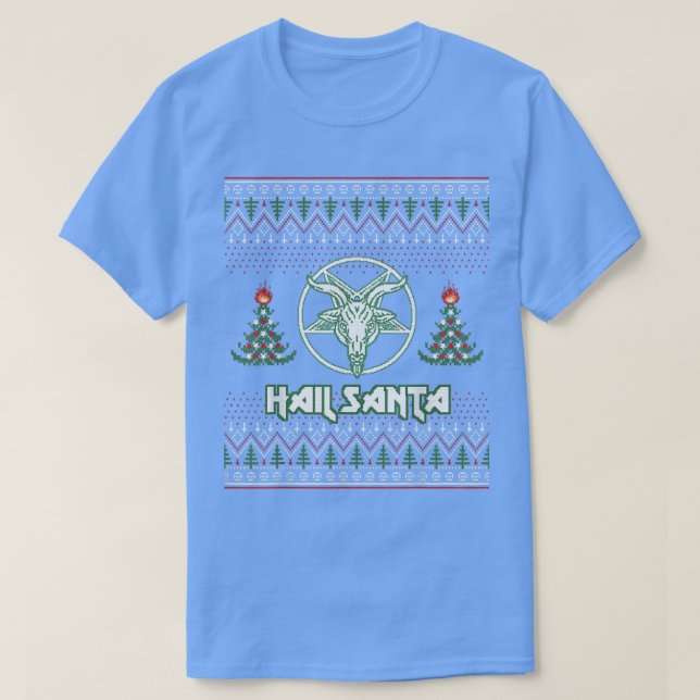 Hail Santa Ugly Navidades Sweater Funny Gift para  (Diseño del anverso)