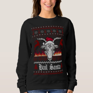 Hail Santa Ugly Navidades Sweater Mating Family