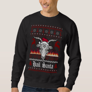 Hail Santa Ugly Navidades Sweater Mating Family