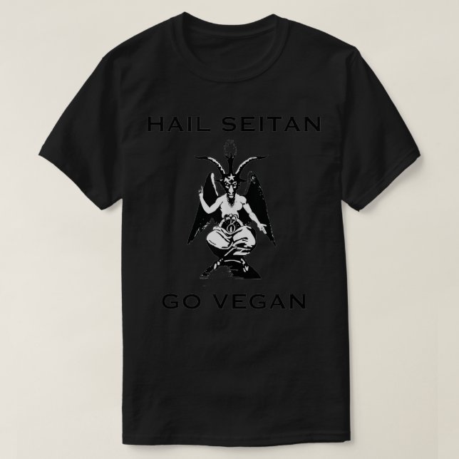Hail Seitan Baphomet Vegan Design Tank Top (Diseño del anverso)