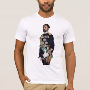 Haile Selassie con camiseta de vestir completo