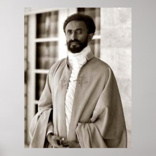 Haile Selassie - ÉL - Rastafari - Póster de Madera