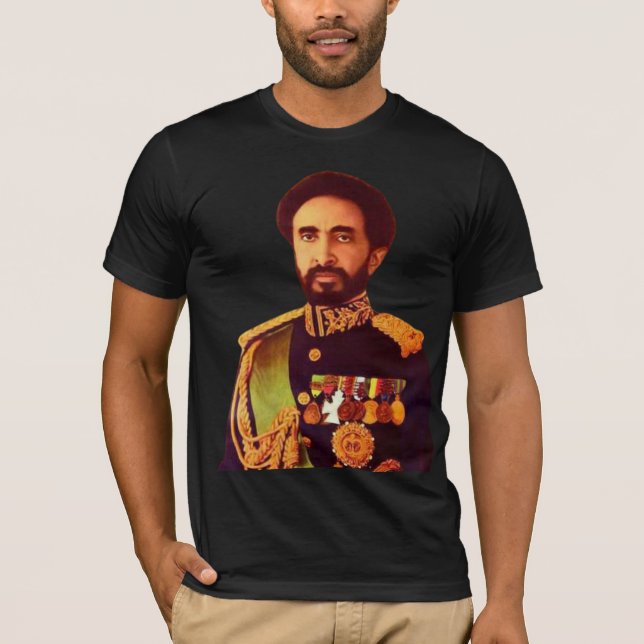 Haile Selassie ex emperador de camiseta etíope (Anverso)