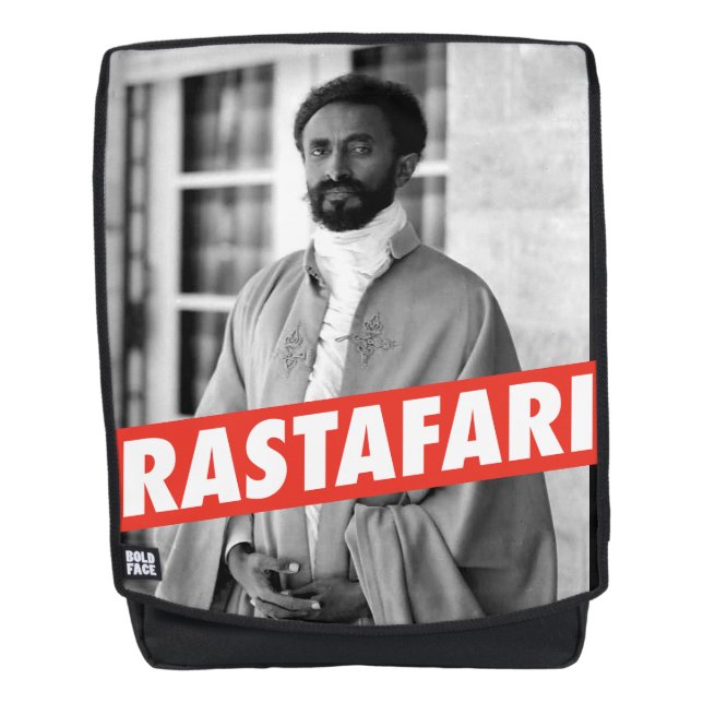 Haile Selassie - Jah Rastafari Emperor mochila - (Anverso)