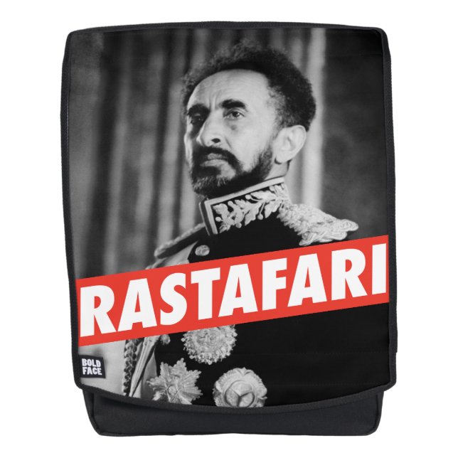 Haile Selassie - Jah Rastafari Emperor mochila - (Anverso)