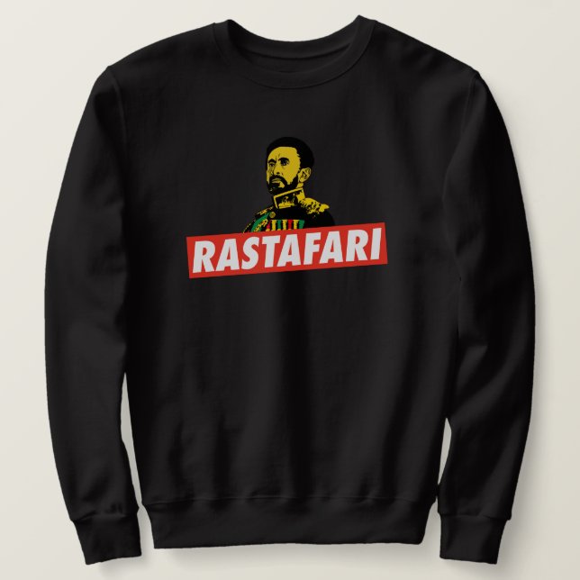 Haile Selassie Jah Rastafari Emperor Rasta suéter (Anverso del diseño)
