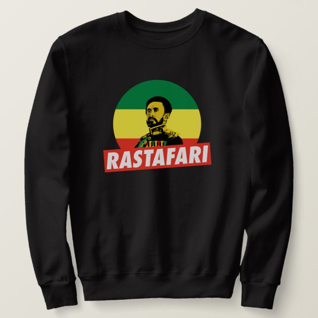 Haile Selassie Jah Rastafari Emperor Rasta suéter (Anverso del diseño)