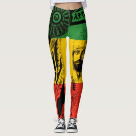 Haile Selassie Leggings León del diseño de Judah