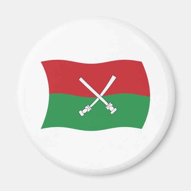 Hainan Li y el imán de la bandera de Miao (Frente)