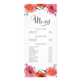 Hair Nail Spa Salon Beauticist Menú Lista de preci