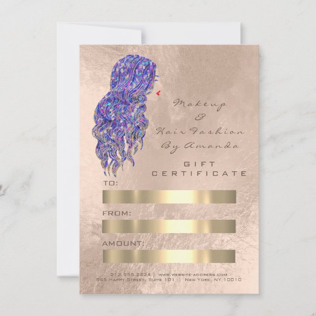 Hair Stylist Hairdresser Mermaid Gold Pearl (Anverso)