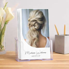 Hair Stylist Moderno Photo QR White