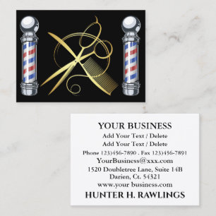 Hair Stylist - Tarjeta de visita Barber