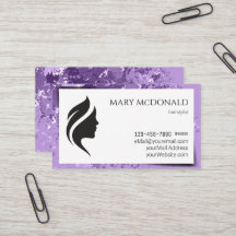 Hairstylist moderna Splash Design Tarjeta de prese