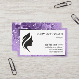 Hairstylist moderna Splash Design Tarjeta de prese