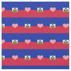 Haití, Bandera Haitiana y tela del corazón/moda