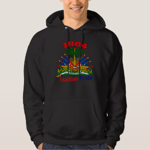 Haitian Vibes Sudadera con capucha del Escudo de
