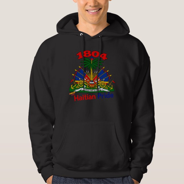 Haitian Vibes | Sudadera con capucha del Escudo de (Anverso)