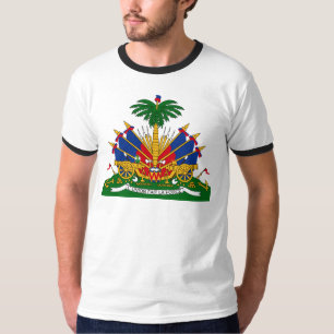Haitiano - camiseta del escudo de armas