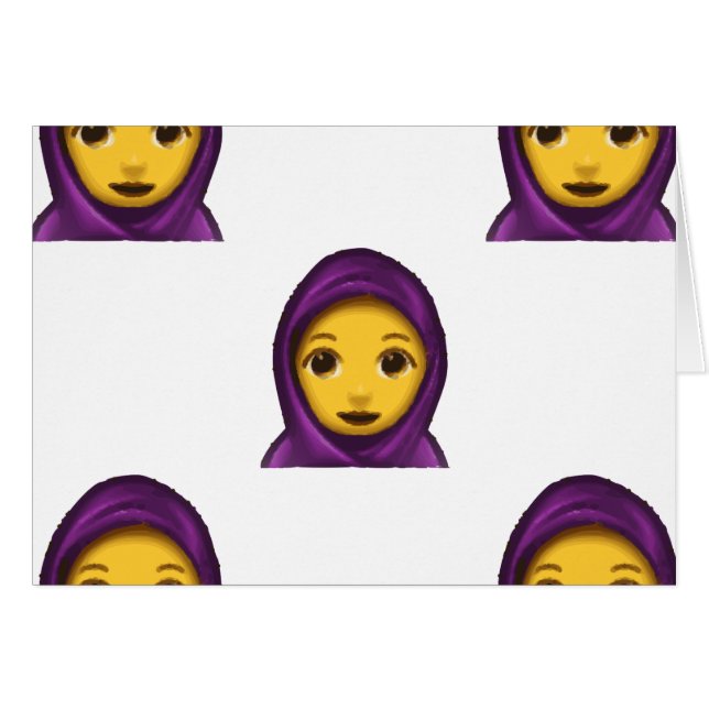 hajib de emoji (Anverso (Horizontal))