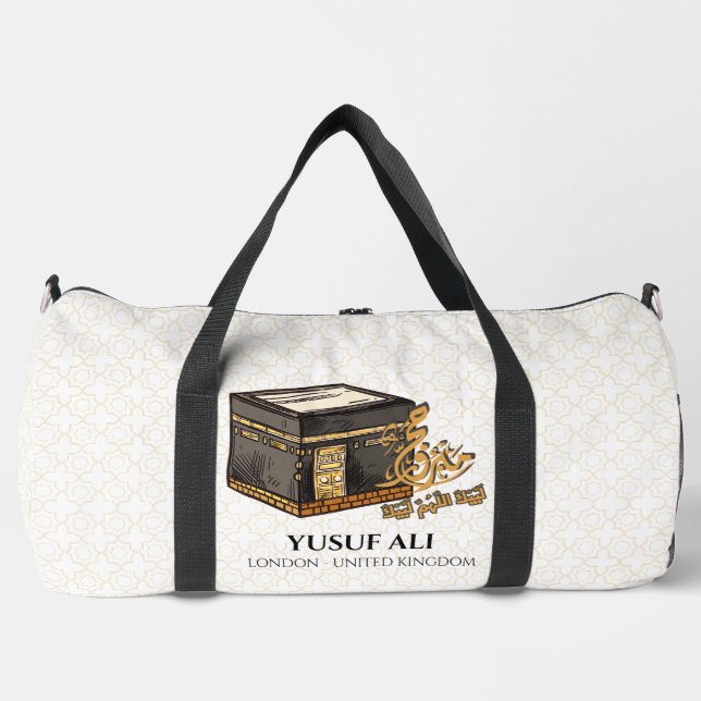 HAJJ MABRUR PERSONALIZÓ LA BOLSA PARA HAJJ (Anverso)